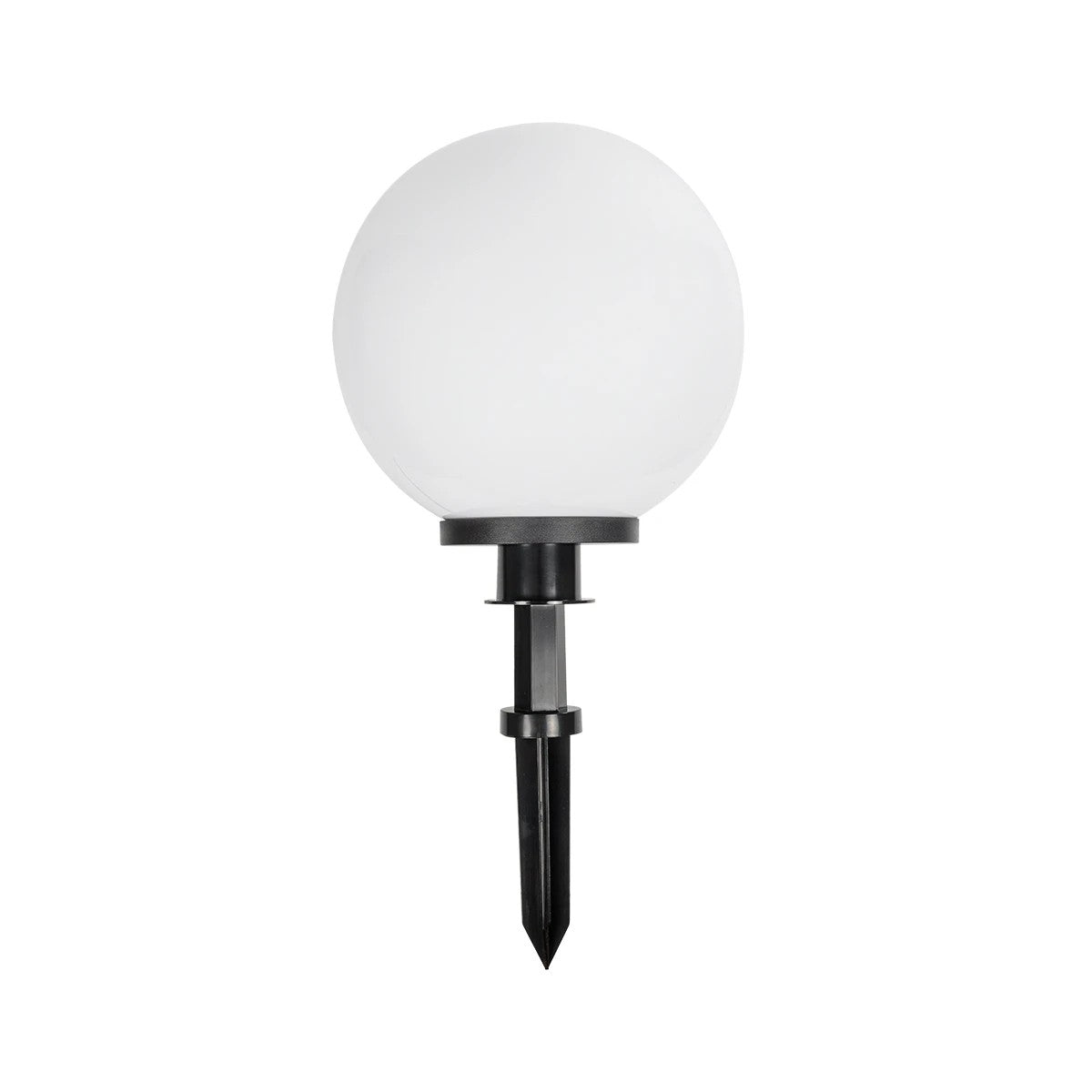 GLOBOSTAR® AGROS 61708 Φωτιστικό Κήπου / Καρφωτό με Ντουί 1 x E27 AC 220-240V Αδιάβροχο IP65 - Λευκό & Μάυρο - Μ30 x Π30 x Υ64cm - ledmania.gr
