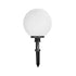 GLOBOSTAR® AGROS 61708 Φωτιστικό Κήπου / Καρφωτό με Ντουί 1 x E27 AC 220-240V Αδιάβροχο IP65 - Λευκό & Μάυρο - Μ30 x Π30 x Υ64cm - ledmania.gr