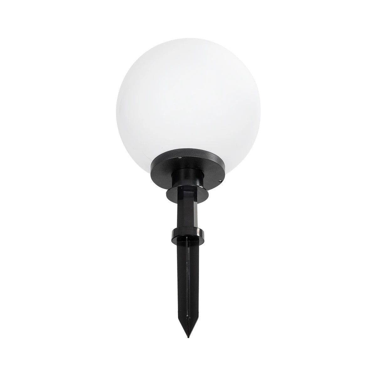 GLOBOSTAR® AGROS 61708 Φωτιστικό Κήπου / Καρφωτό με Ντουί 1 x E27 AC 220-240V Αδιάβροχο IP65 - Λευκό & Μάυρο - Μ30 x Π30 x Υ64cm - ledmania.gr