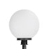 GLOBOSTAR® AGROS 61708 Φωτιστικό Κήπου / Καρφωτό με Ντουί 1 x E27 AC 220-240V Αδιάβροχο IP65 - Λευκό & Μάυρο - Μ30 x Π30 x Υ64cm - ledmania.gr