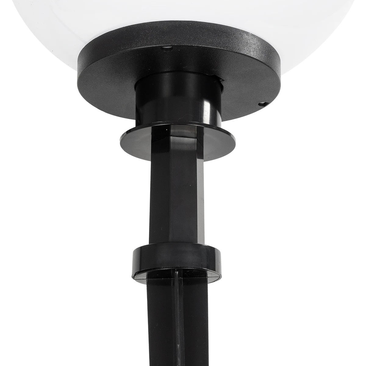 GLOBOSTAR® AGROS 61708 Φωτιστικό Κήπου / Καρφωτό με Ντουί 1 x E27 AC 220-240V Αδιάβροχο IP65 - Λευκό & Μάυρο - Μ30 x Π30 x Υ64cm - ledmania.gr
