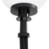GLOBOSTAR® AGROS 61708 Φωτιστικό Κήπου / Καρφωτό με Ντουί 1 x E27 AC 220-240V Αδιάβροχο IP65 - Λευκό & Μάυρο - Μ30 x Π30 x Υ64cm - ledmania.gr