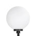 GLOBOSTAR® AGROS 61709 Φωτιστικό Κήπου / Καρφωτό με Ντουί 1 x E27 AC 220-240V Αδιάβροχο IP65 - Λευκό & Μάυρο - Μ40 x Π40 x Υ74cm - ledmania.gr