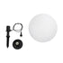 GLOBOSTAR® AGROS 61709 Φωτιστικό Κήπου / Καρφωτό με Ντουί 1 x E27 AC 220-240V Αδιάβροχο IP65 - Λευκό & Μάυρο - Μ40 x Π40 x Υ74cm - ledmania.gr