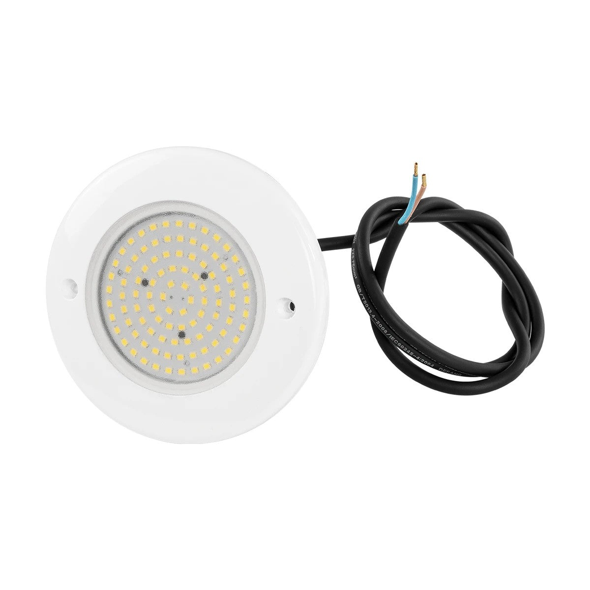 GLOBOSTAR® POOLARTY 61715 Υποβρύχιο Φωτιστικό για Σιντριβάνια/Πισίνες LED 8W 640lm 120° DC 12V Αδιάβροχο IP68 Φυσικό Λευκό 4500K Dimmable - Bridgelux SMD Chip - 1m VDE Rubber Καλώδιο - Φ13 x Υ2cm - 3 Χρόνια Εγγύηση - ledmania.gr