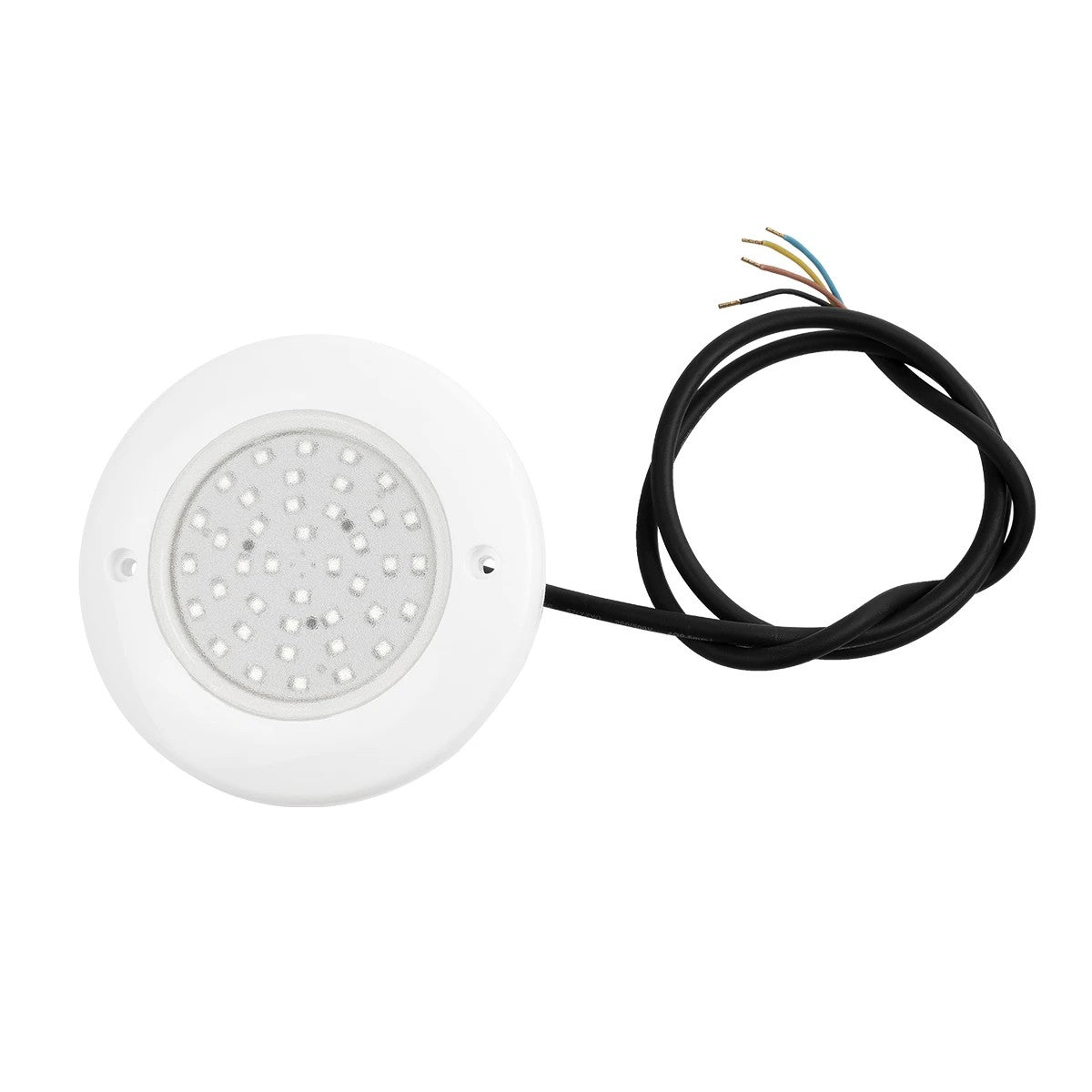 GLOBOSTAR® POOLARTY 61718 Υποβρύχιο Φωτιστικό για Σιντριβάνια/Πισίνες LED 8W 560lm 120° DC 12V Αδιάβροχο IP68 RGB Dimmable - Bridgelux SMD Chip - 1m VDE Rubber Καλώδιο - Μ13 x Π13 x Υ2cm - 3 Χρόνια Εγγύηση - ledmania.gr