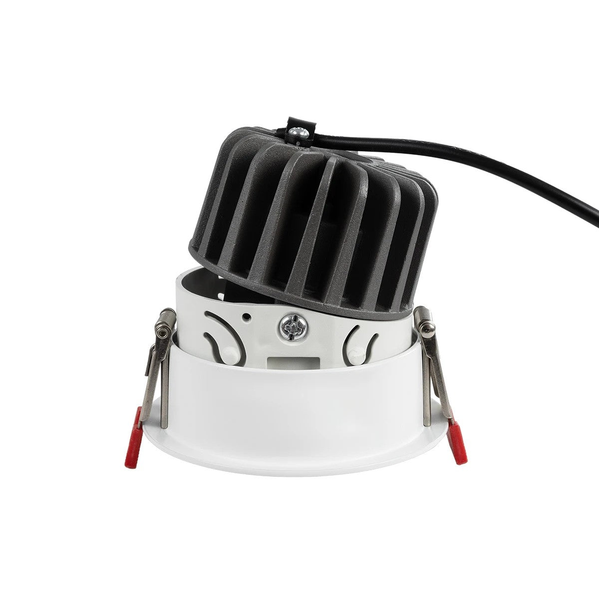 kelvo® ASYMMETRICAL KLV-101-0131 Χωνευτό Downlight Σποτ LED 7W 840lm 15°x30° AC 220-240V IP20 Θερμό Λευκό 2700K - Bridgelux COB Chip & TÜV SÜD Driver - Λευκό Ματ - Μ8.3 x Π8.3 x Υ8.16cm / Q7.3cm - 5 Χρόνια Εγγύηση - ledmania.gr