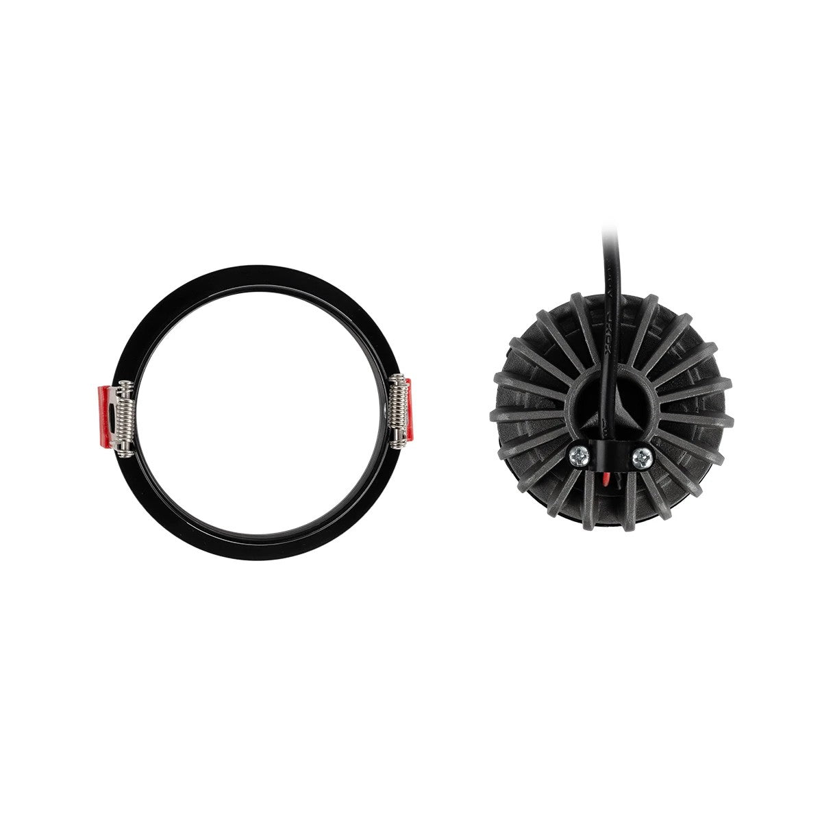 kelvo® PINADO KLV-101-0128 Χωνευτό Downlight Σποτ LED 7W 875lm 15° AC 220-240V IP20 Φυσικό Λευκό 4500K - Bridgelux COB Chip & TÜV SÜD Driver - Μαύρο Ματ - Μ8.3 x Π8.3 x Υ8.16cm / Q7.3cm - 5 Χρόνια Εγγύηση - ledmania.gr