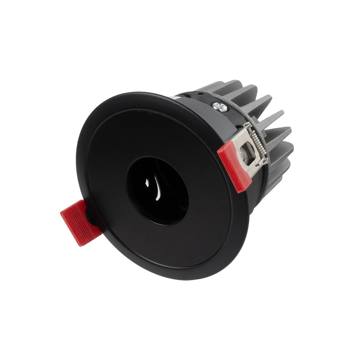 kelvo® PINADO KLV-101-0126 Χωνευτό Downlight Σποτ LED 7W 840lm 15° AC 220-240V IP20 Θερμό Λευκό 2700K - Bridgelux COB Chip & TÜV SÜD Driver - Μαύρο Ματ - Μ8.3 x Π8.3 x Υ8.16cm / Q7.3cm - 5 Χρόνια Εγγύηση - ledmania.gr