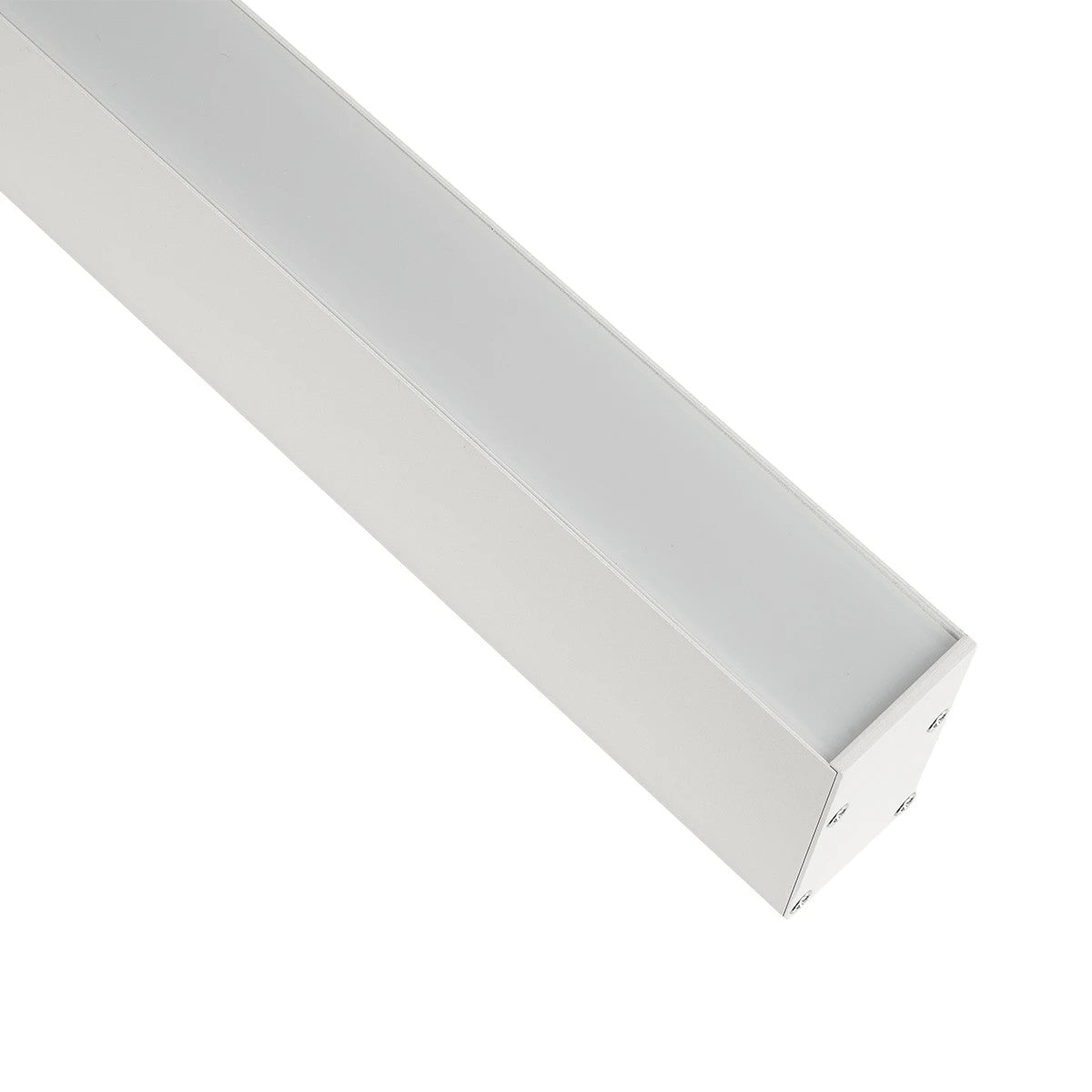GLOBOSTAR® ALP-LINEAR LUMILINE 61763-3M Επιφανειακό / Κρεμαστό / Επιτοίχιο Προφίλ Αλουμινίου με Λευκό Γαλακτερό Πατητό Κάλυμμα για Ταινίες LED IP20 - Λευκό Ματ - Μ300 x Π3.5 x Υ7cm - ledmania.gr