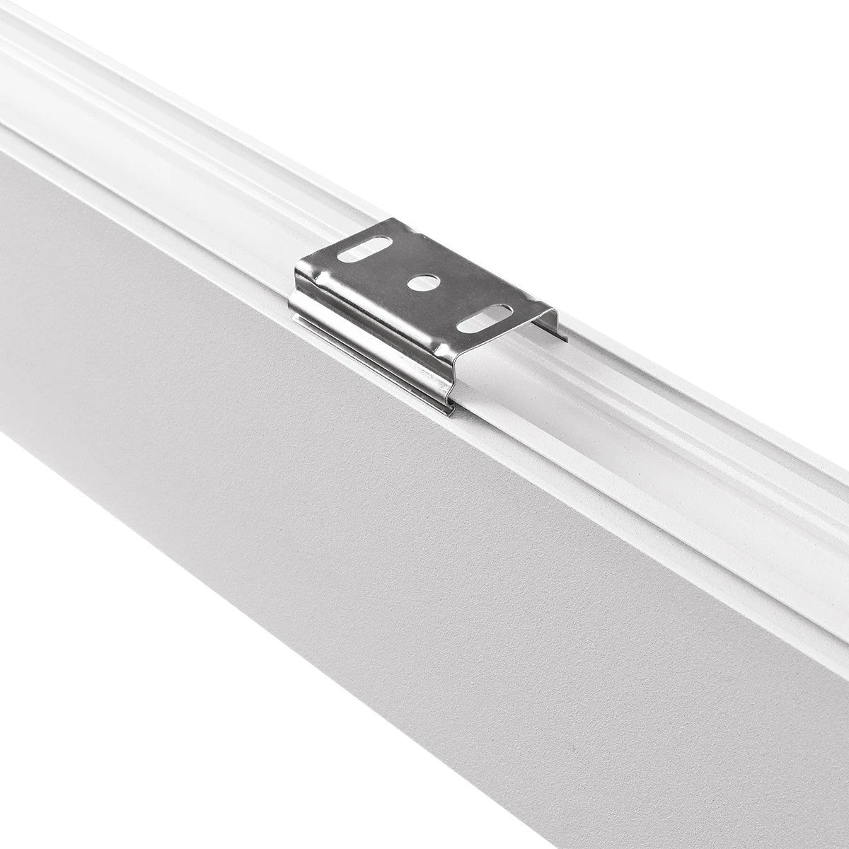 GLOBOSTAR® ALP-LINEAR LUMILINE 61763-3M Επιφανειακό / Κρεμαστό / Επιτοίχιο Προφίλ Αλουμινίου με Λευκό Γαλακτερό Πατητό Κάλυμμα για Ταινίες LED IP20 - Λευκό Ματ - Μ300 x Π3.5 x Υ7cm - ledmania.gr