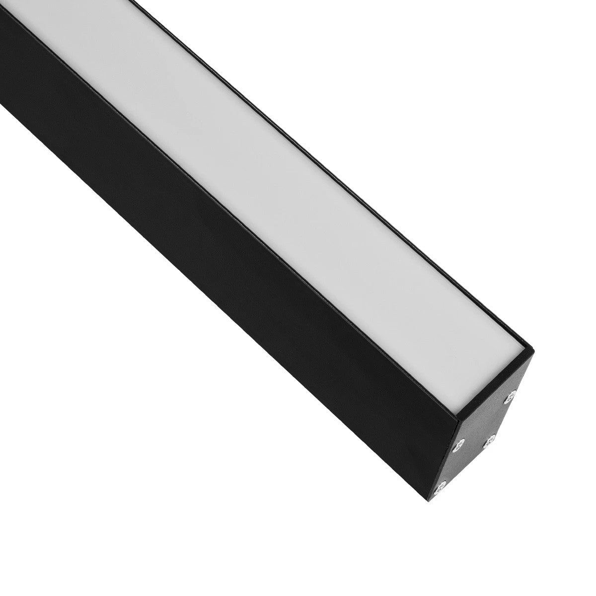 GLOBOSTAR® ALP-LINEAR LUMILINE 61764-3M Επιφανειακό / Κρεμαστό / Επιτοίχιο Προφίλ Αλουμινίου με Λευκό Γαλακτερό Πατητό Κάλυμμα για Ταινίες LED IP20 - Μαύρο Ματ - Μ300 x Π3.5 x Υ7cm - ledmania.gr