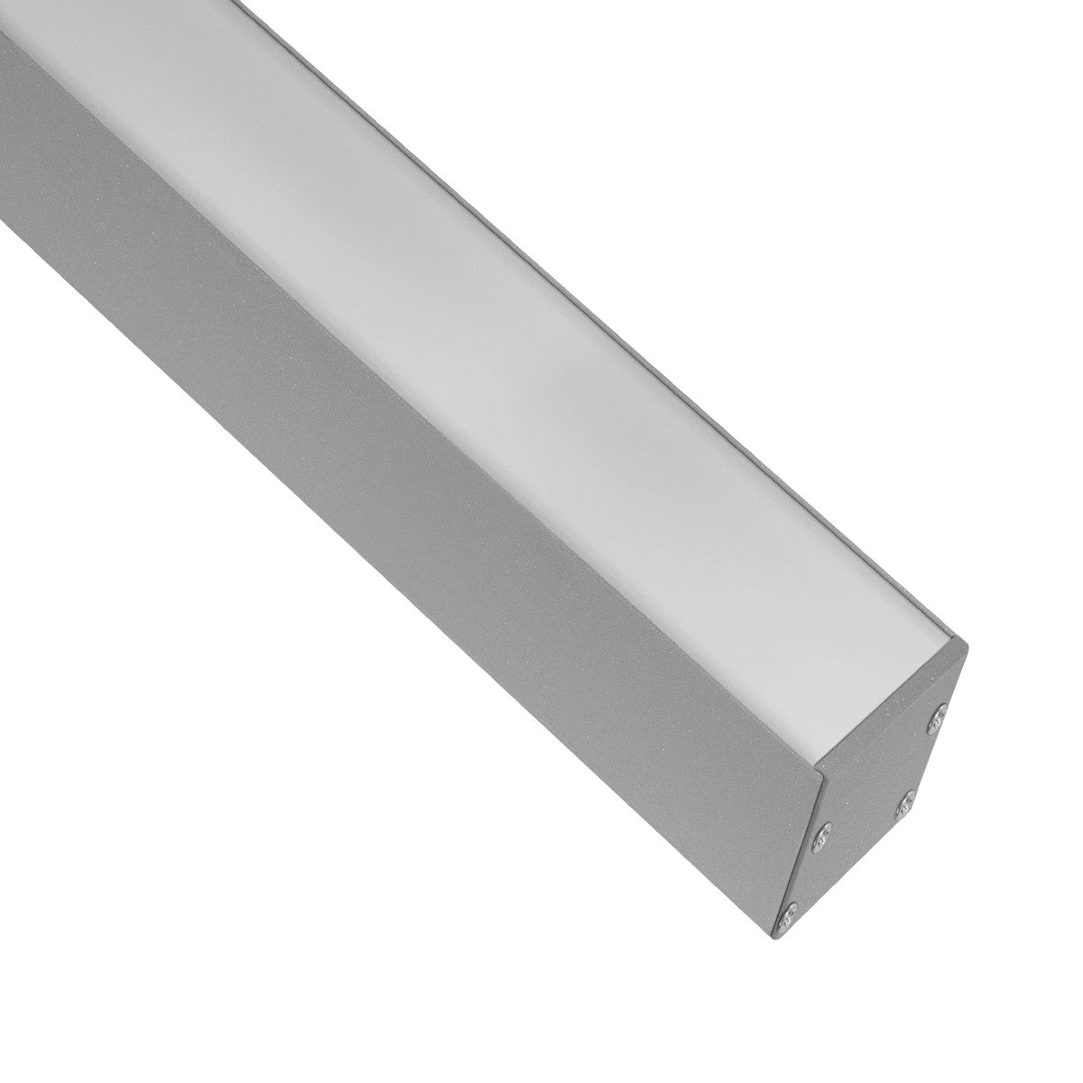 GLOBOSTAR® ALP-LINEAR LUMILINE 61765-3M Επιφανειακό / Κρεμαστό / Επιτοίχιο Προφίλ Αλουμινίου με Λευκό Γαλακτερό Πατητό Κάλυμμα για Ταινίες LED IP20 - Γκρι Ανθρακί Ματ - Μ300 x Π3.5 x Υ7cm - ledmania.gr