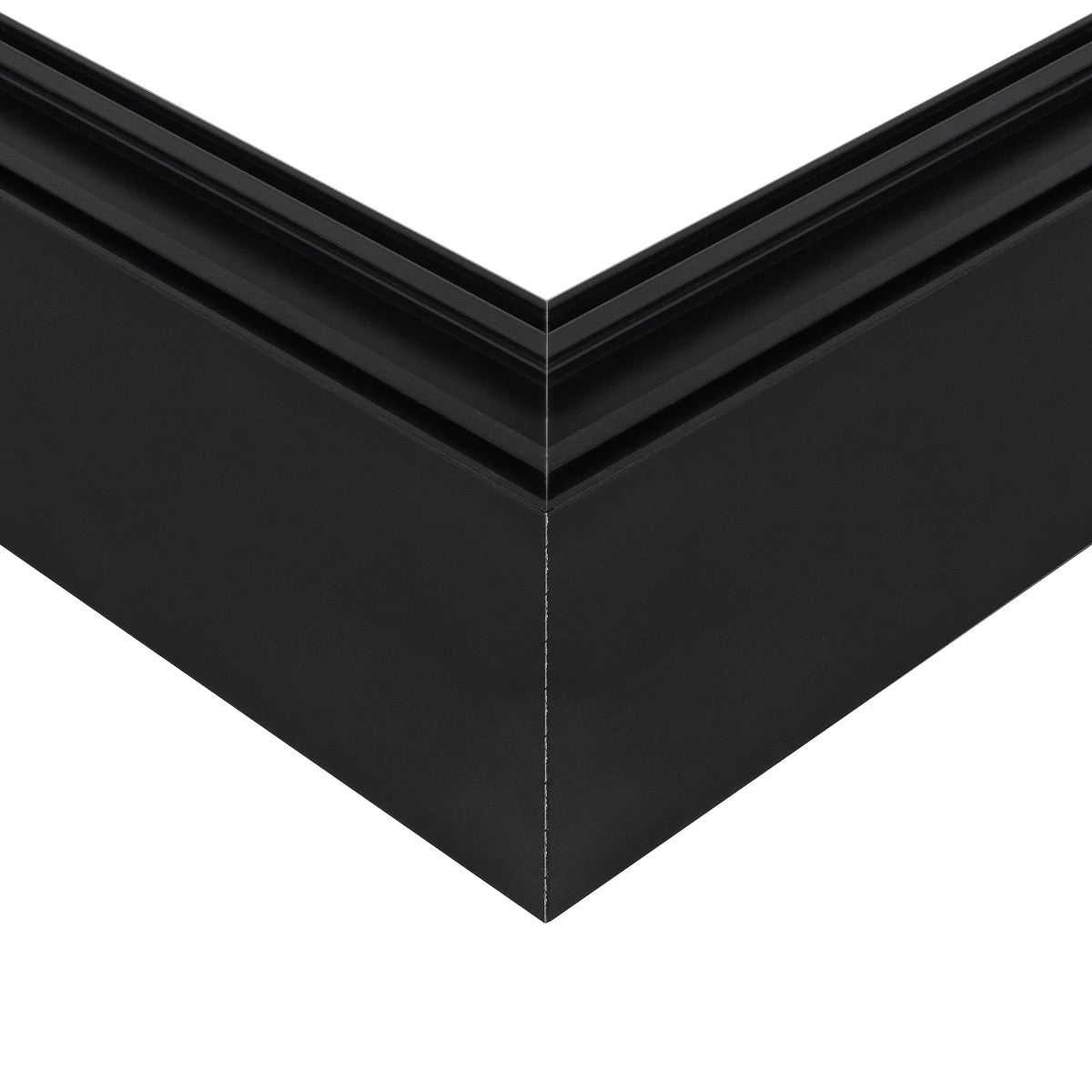 GLOBOSTAR® ALP-CORNER-SIDE90 LUMILINE 61767 Επιφανειακό / Κρεμαστό Προφίλ Αλουμινίου Γωνία με Λευκό Γαλακτερό Πατητό Κάλυμμα για Ταινίες LED IP20 - Μαύρο Ματ - Μ30 x Π3.5 x Υ7cm - ledmania.gr