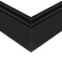 GLOBOSTAR® ALP-CORNER-SIDE90 LUMILINE 61767 Επιφανειακό / Κρεμαστό Προφίλ Αλουμινίου Γωνία με Λευκό Γαλακτερό Πατητό Κάλυμμα για Ταινίες LED IP20 - Μαύρο Ματ - Μ30 x Π3.5 x Υ7cm - ledmania.gr