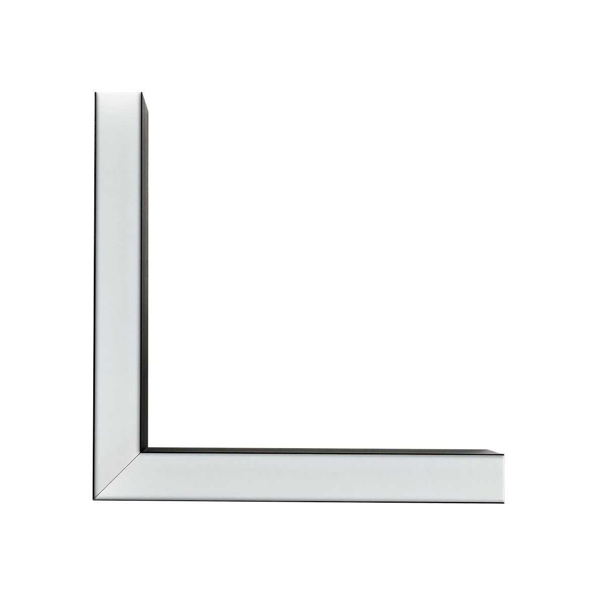 GLOBOSTAR® ALP-CORNER-SIDE90 LUMILINE 61767 Επιφανειακό / Κρεμαστό Προφίλ Αλουμινίου Γωνία με Λευκό Γαλακτερό Πατητό Κάλυμμα για Ταινίες LED IP20 - Μαύρο Ματ - Μ30 x Π3.5 x Υ7cm - ledmania.gr