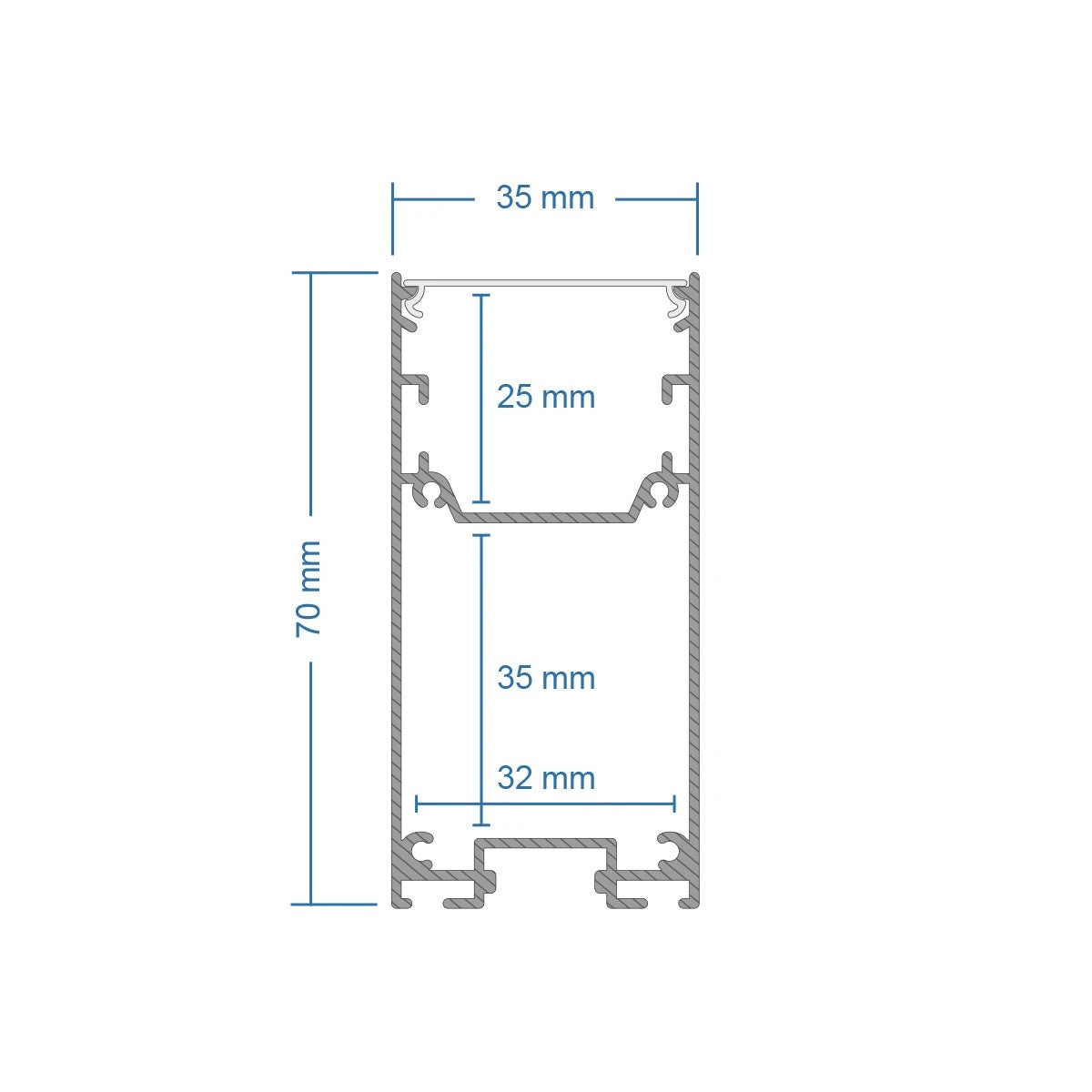 GLOBOSTAR® ALP-CORNER-IN90 LUMILINE 61769 Επιφανειακό / Κρεμαστό Προφίλ Αλουμινίου Γωνία με Λευκό Γαλακτερό Πατητό Κάλυμμα για Ταινίες LED IP20 - Λευκό Ματ - Μ30 x Π3.5 x Υ7cm - ledmania.gr