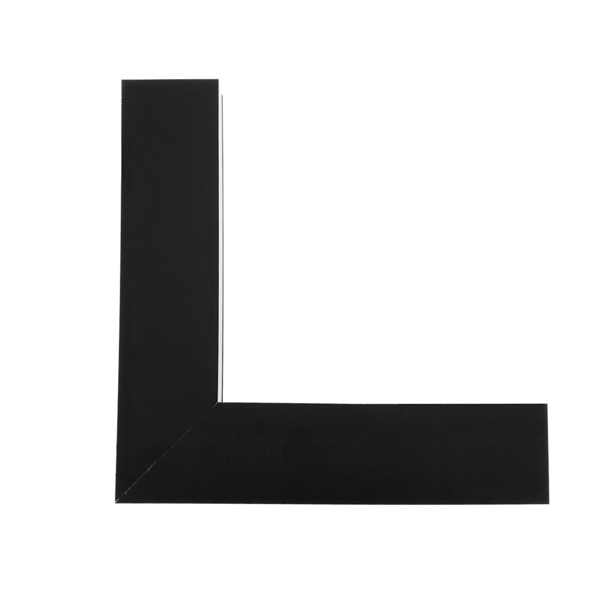 GLOBOSTAR® ALP-CORNER-IN90 LUMILINE 61770 Επιφανειακό / Κρεμαστό Προφίλ Αλουμινίου Γωνία με Λευκό Γαλακτερό Πατητό Κάλυμμα για Ταινίες LED IP20 - Μαύρο Ματ - Μ30 x Π3.5 x Υ7cm - ledmania.gr