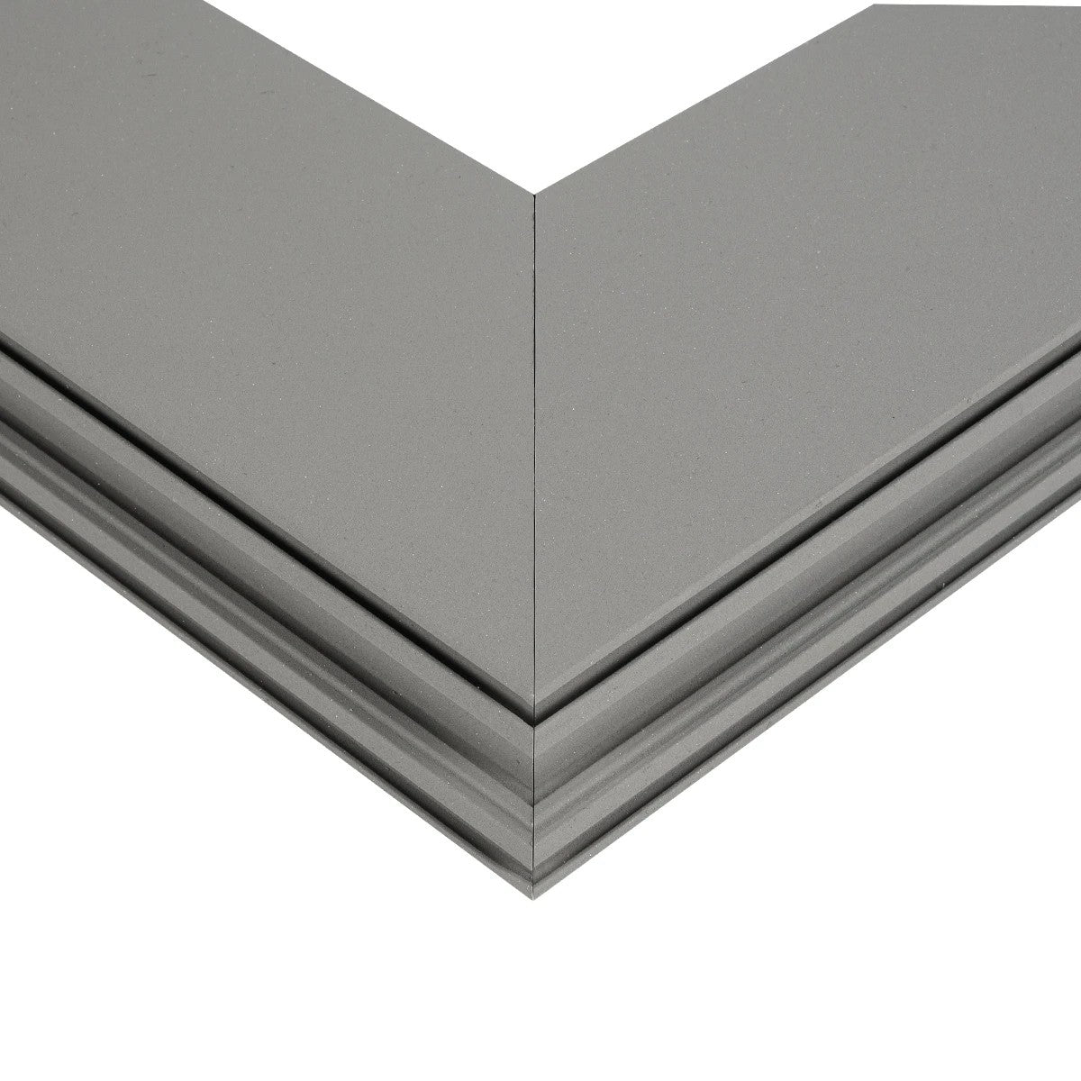 GLOBOSTAR® ALP-CORNER-IN90 LUMILINE 61771 Επιφανειακό / Κρεμαστό Προφίλ Αλουμινίου Γωνία με Λευκό Γαλακτερό Πατητό Κάλυμμα για Ταινίες LED IP20 - Γκρι Ανθρακί Ματ - Μ30 x Π3.5 x Υ7cm - ledmania.gr