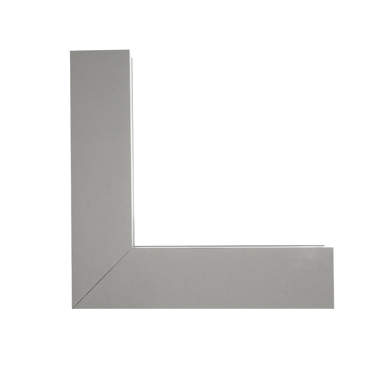 GLOBOSTAR® ALP-CORNER-IN90 LUMILINE 61771 Επιφανειακό / Κρεμαστό Προφίλ Αλουμινίου Γωνία με Λευκό Γαλακτερό Πατητό Κάλυμμα για Ταινίες LED IP20 - Γκρι Ανθρακί Ματ - Μ30 x Π3.5 x Υ7cm - ledmania.gr