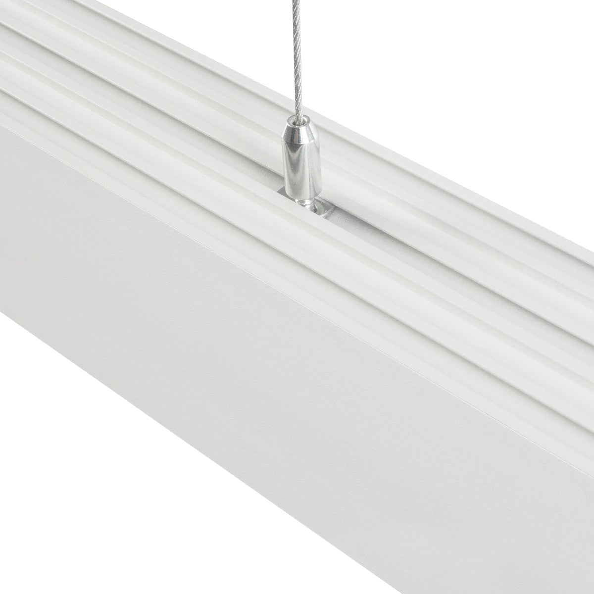 GLOBOSTAR® ALP-LINEAR BRIGHTRAIL 61774-3M Επιφανειακό / Κρεμαστό / Επιτοίχιο Προφίλ Αλουμινίου με Λευκό Γαλακτερό Πατητό Κάλυμμα για Ταινίες LED IP20 - Λευκό Ματ - Μ300 x Π5 x Υ7.5cm - ledmania.gr
