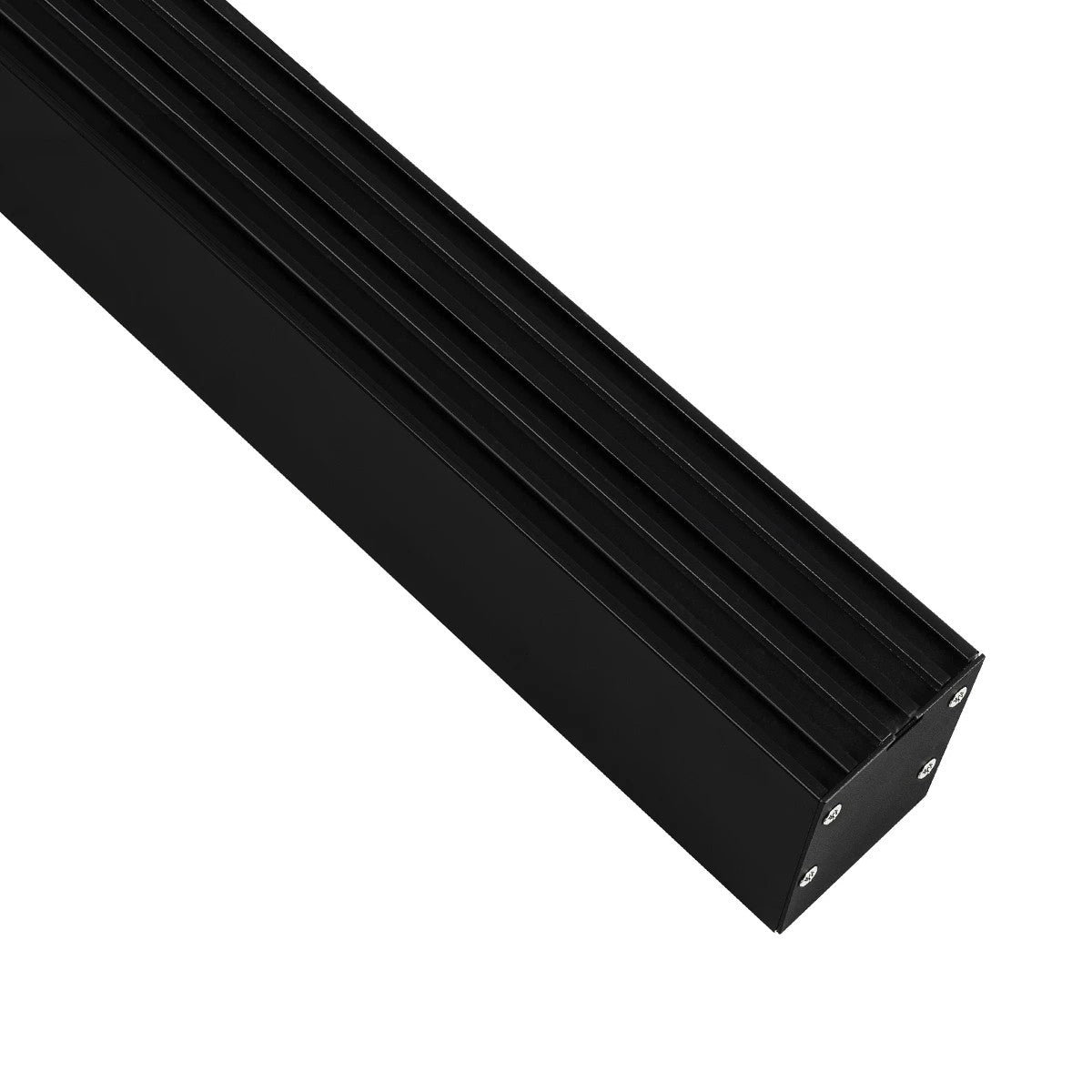 GLOBOSTAR® ALP-LINEAR BRIGHTRAIL 61775-3M Επιφανειακό / Κρεμαστό / Επιτοίχιο Προφίλ Αλουμινίου με Λευκό Γαλακτερό Πατητό Κάλυμμα για Ταινίες LED IP20 - Μαύρο Ματ - Μ300 x Π5 x Υ7.5cm - ledmania.gr
