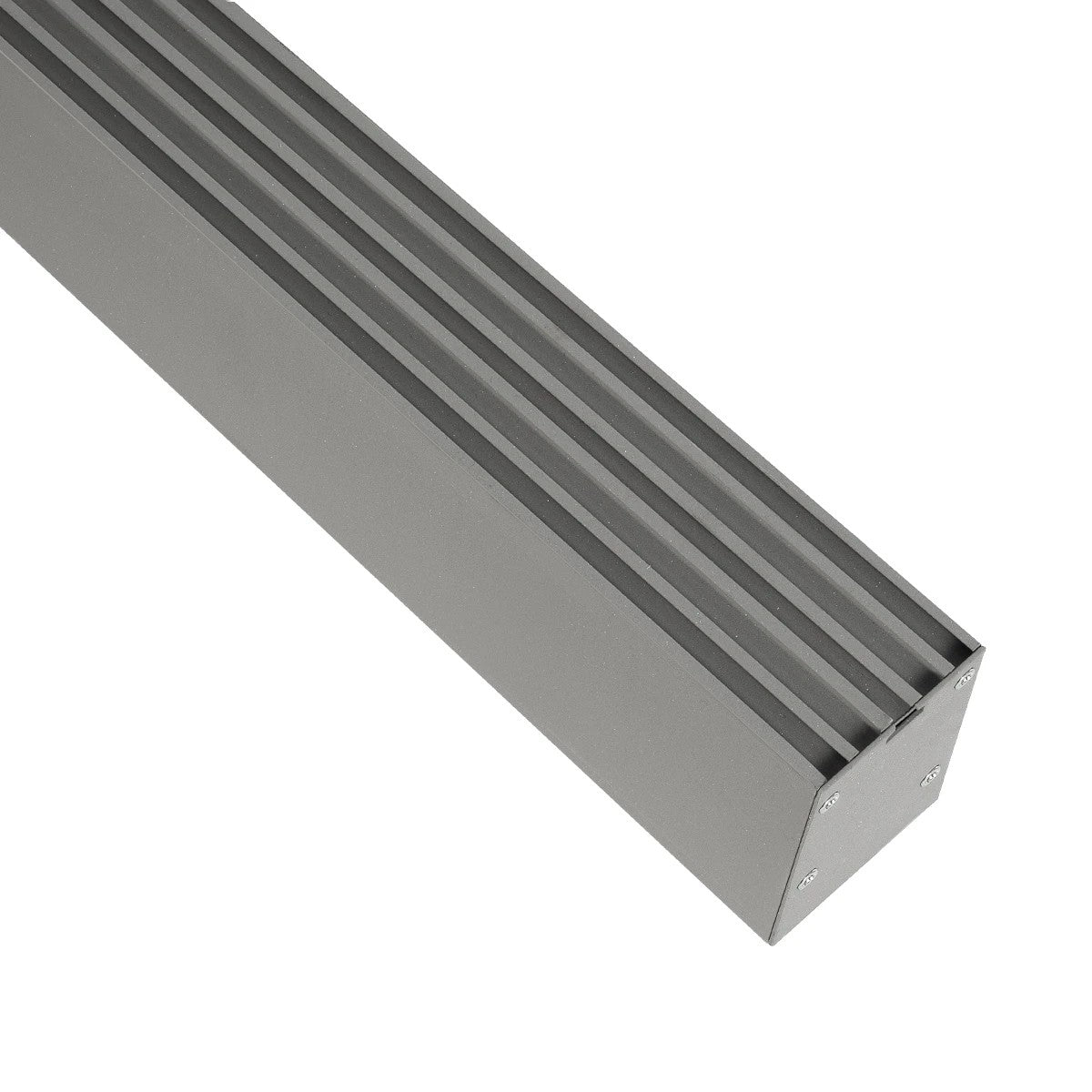 GLOBOSTAR® ALP-LINEAR BRIGHTRAIL 61776-3M Επιφανειακό / Κρεμαστό / Επιτοίχιο Προφίλ Αλουμινίου με Λευκό Γαλακτερό Πατητό Κάλυμμα για Ταινίες LED IP20 - Γκρι Ανθρακί Ματ - Μ300 x Π5 x Υ7.5cm - ledmania.gr