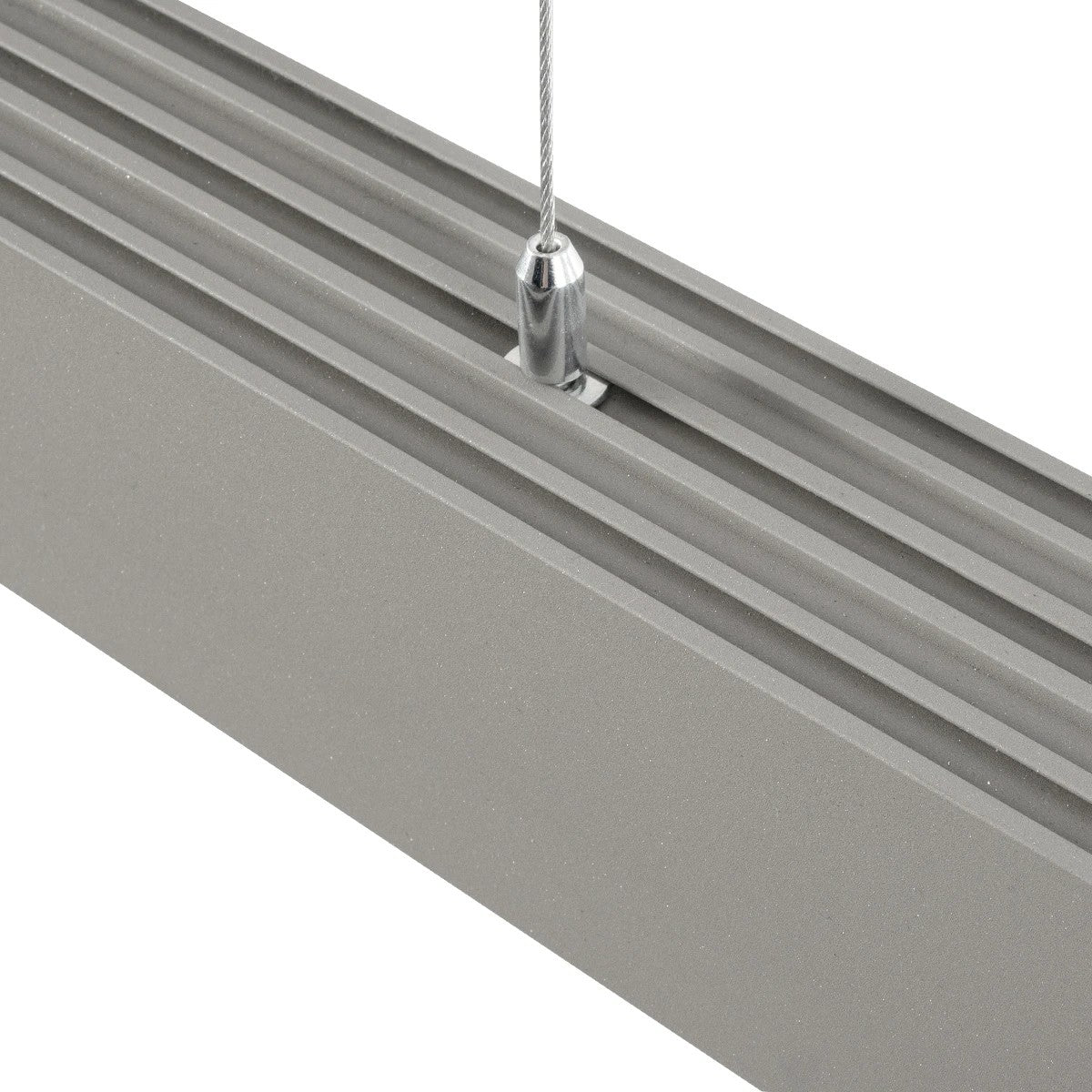 GLOBOSTAR® ALP-LINEAR BRIGHTRAIL 61776-3M Επιφανειακό / Κρεμαστό / Επιτοίχιο Προφίλ Αλουμινίου με Λευκό Γαλακτερό Πατητό Κάλυμμα για Ταινίες LED IP20 - Γκρι Ανθρακί Ματ - Μ300 x Π5 x Υ7.5cm - ledmania.gr