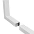 GLOBOSTAR® ALP-CORNER-SIDE90 BRIGHTRAIL 61777 Επιφανειακό / Κρεμαστό Προφίλ Αλουμινίου Γωνία με Λευκό Γαλακτερό Πατητό Κάλυμμα για Ταινίες LED IP20 - Λευκό Ματ - Μ30 x Π5 x Υ7.5cm - ledmania.gr