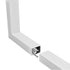 GLOBOSTAR® ALP-CORNER-SIDE90 BRIGHTRAIL 61777 Επιφανειακό / Κρεμαστό Προφίλ Αλουμινίου Γωνία με Λευκό Γαλακτερό Πατητό Κάλυμμα για Ταινίες LED IP20 - Λευκό Ματ - Μ30 x Π5 x Υ7.5cm - ledmania.gr
