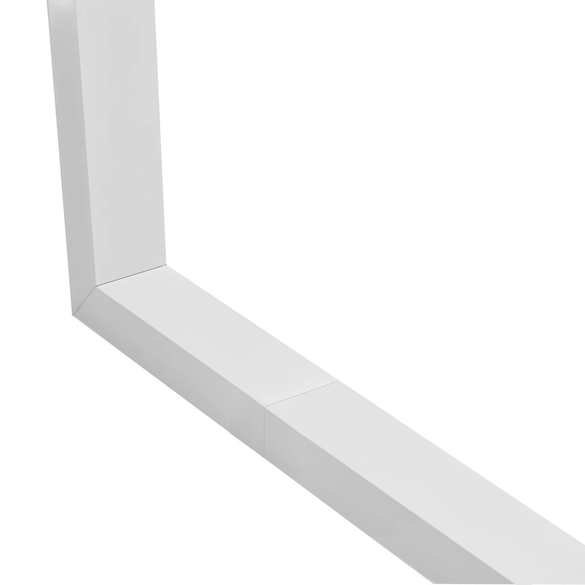 GLOBOSTAR® ALP-CORNER-SIDE90 BRIGHTRAIL 61777 Επιφανειακό / Κρεμαστό Προφίλ Αλουμινίου Γωνία με Λευκό Γαλακτερό Πατητό Κάλυμμα για Ταινίες LED IP20 - Λευκό Ματ - Μ30 x Π5 x Υ7.5cm - ledmania.gr