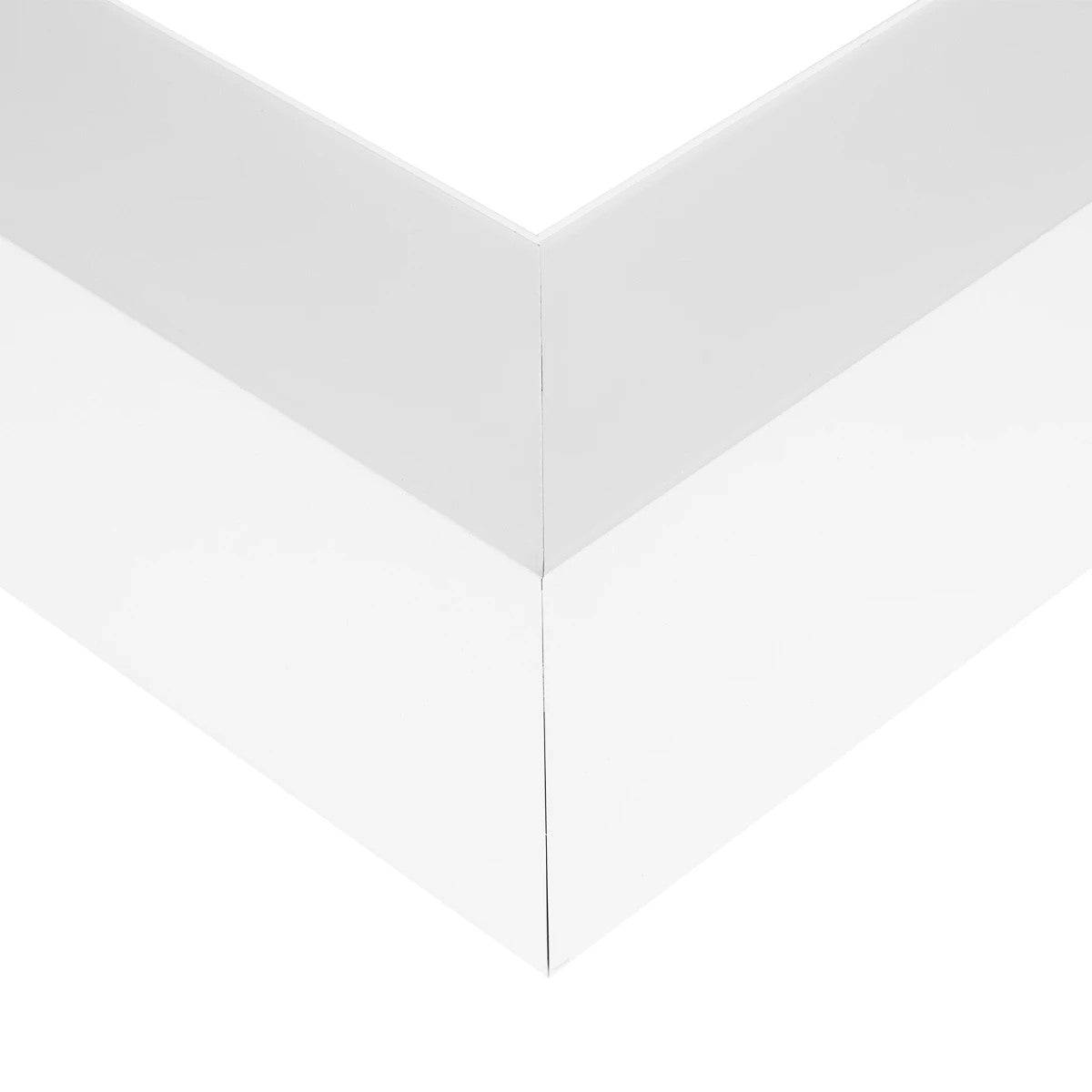 GLOBOSTAR® ALP-CORNER-SIDE90 BRIGHTRAIL 61777 Επιφανειακό / Κρεμαστό Προφίλ Αλουμινίου Γωνία με Λευκό Γαλακτερό Πατητό Κάλυμμα για Ταινίες LED IP20 - Λευκό Ματ - Μ30 x Π5 x Υ7.5cm - ledmania.gr