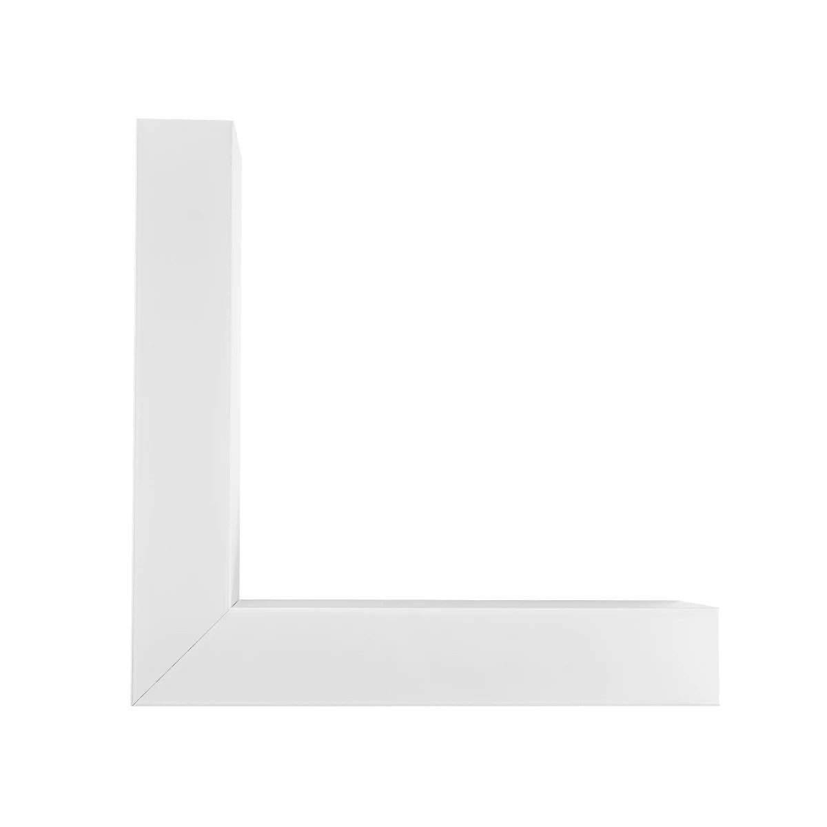 GLOBOSTAR® ALP-CORNER-SIDE90 BRIGHTRAIL 61777 Επιφανειακό / Κρεμαστό Προφίλ Αλουμινίου Γωνία με Λευκό Γαλακτερό Πατητό Κάλυμμα για Ταινίες LED IP20 - Λευκό Ματ - Μ30 x Π5 x Υ7.5cm - ledmania.gr