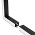 GLOBOSTAR® ALP-CORNER-SIDE90 BRIGHTRAIL 61778 Επιφανειακό / Κρεμαστό Προφίλ Αλουμινίου Γωνία με Λευκό Γαλακτερό Πατητό Κάλυμμα για Ταινίες LED IP20 - Μαύρο Ματ - Μ30 x Π5 x Υ7.5cm - ledmania.gr