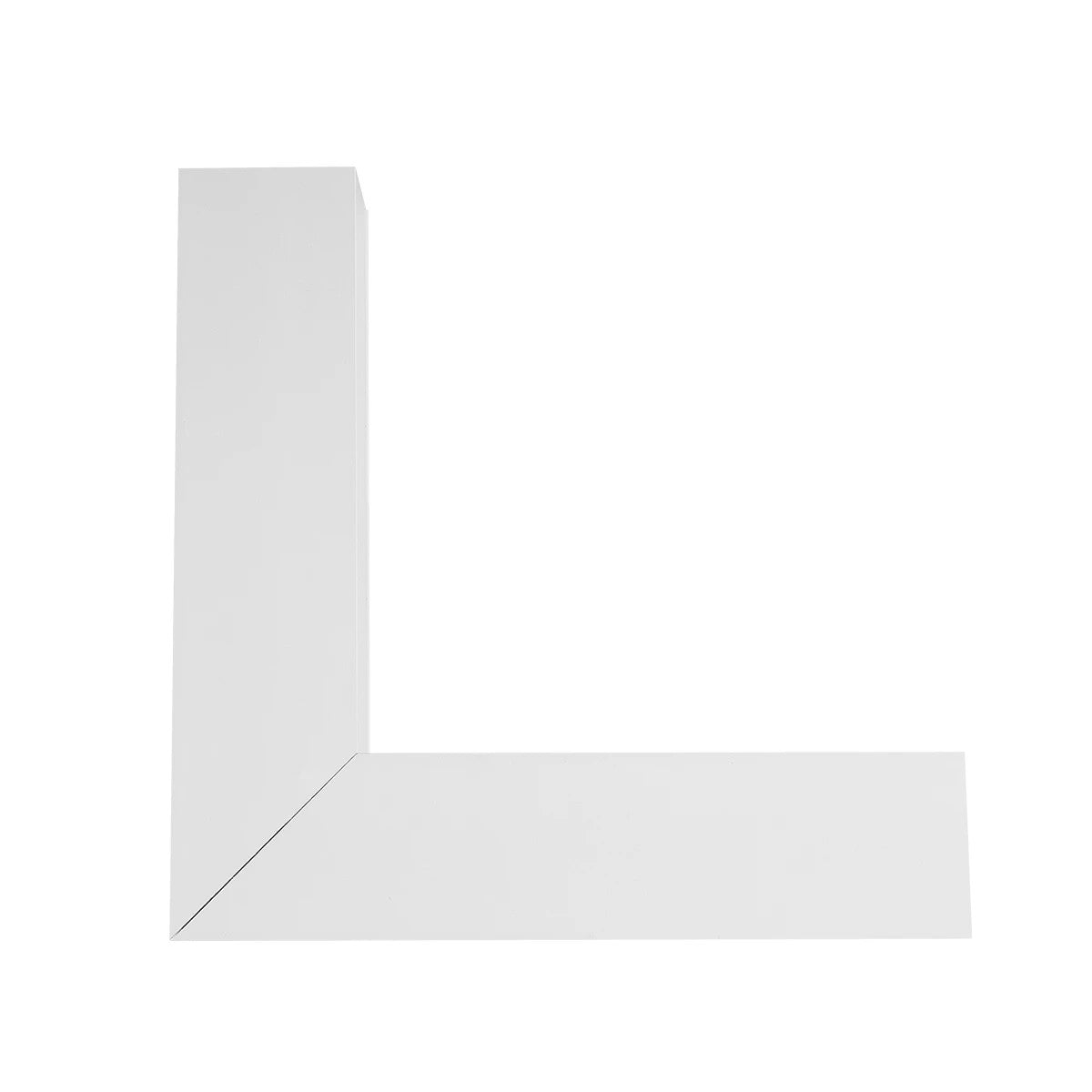 GLOBOSTAR® ALP-CORNER-IN90 BRIGHTRAIL 61780 Επιφανειακό / Κρεμαστό Προφίλ Αλουμινίου Γωνία με Λευκό Γαλακτερό Πατητό Κάλυμμα για Ταινίες LED IP20 - Λευκό Ματ - Μ30 x Π5 x Υ7.5cm - ledmania.gr