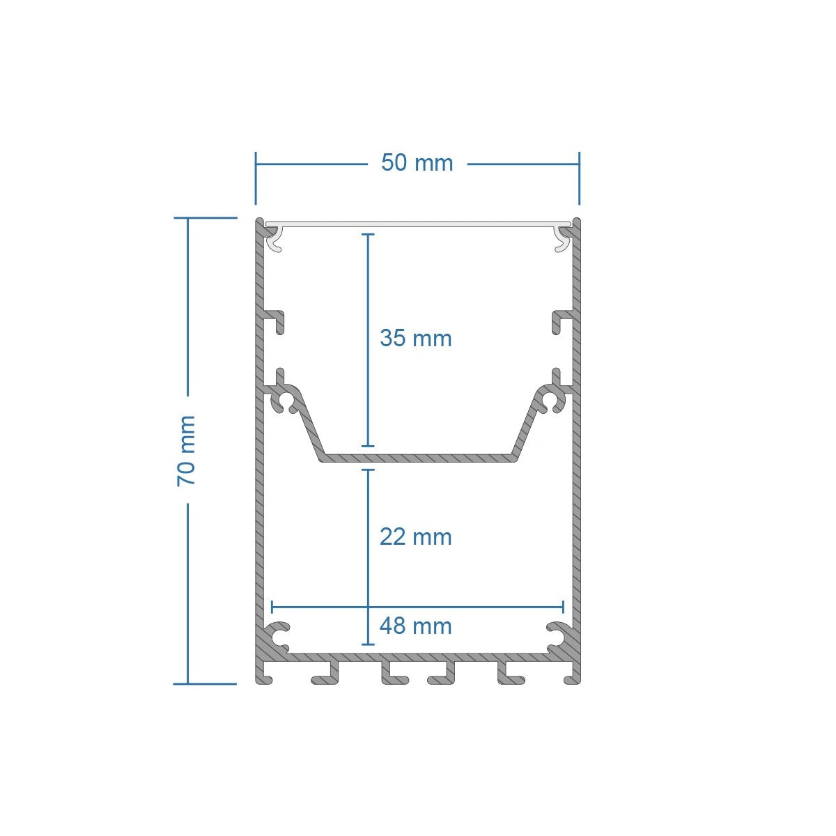 GLOBOSTAR® ALP-CORNER-IN90 BRIGHTRAIL 61780 Επιφανειακό / Κρεμαστό Προφίλ Αλουμινίου Γωνία με Λευκό Γαλακτερό Πατητό Κάλυμμα για Ταινίες LED IP20 - Λευκό Ματ - Μ30 x Π5 x Υ7.5cm - ledmania.gr