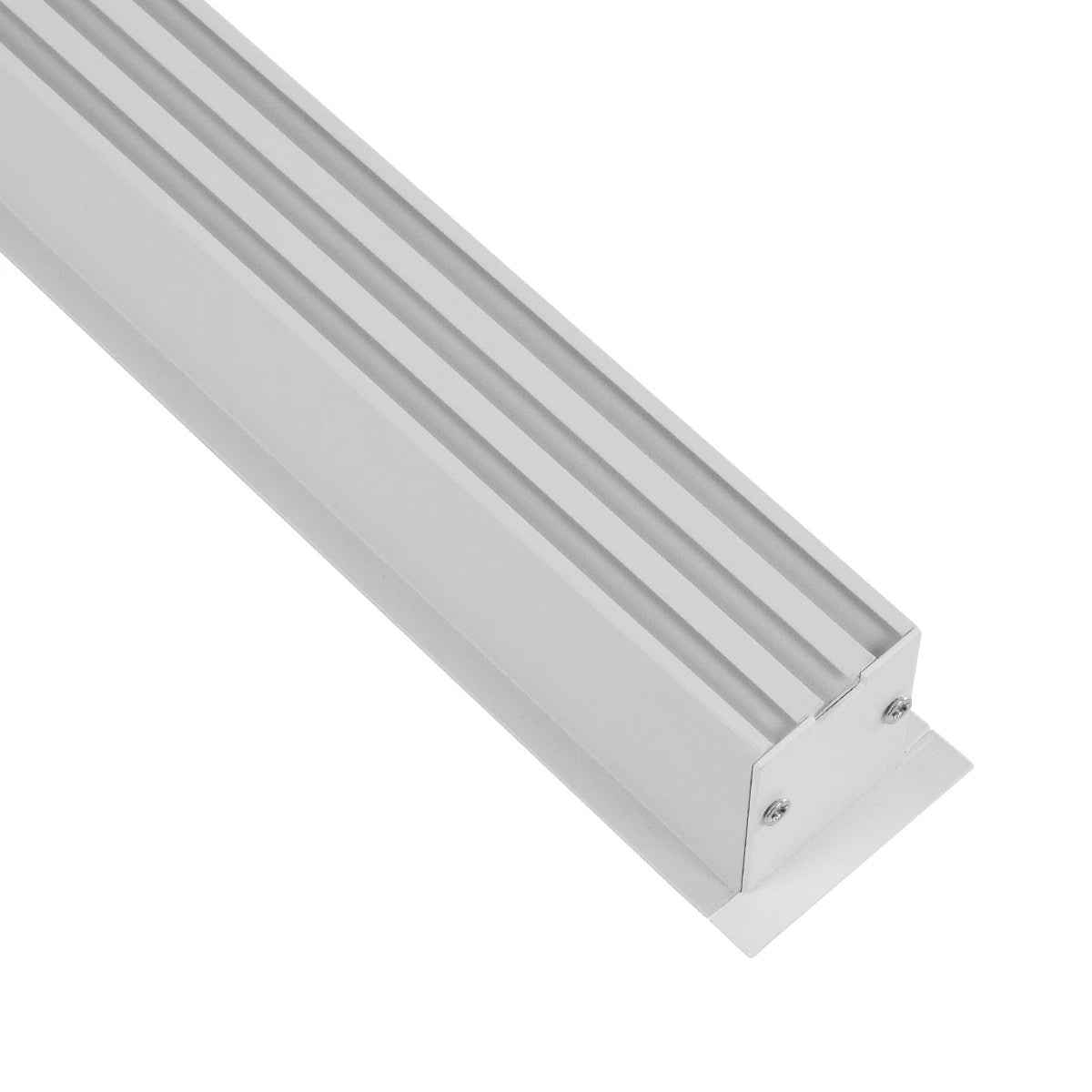 GLOBOSTAR® ALP-LINEAR RECESSA 61785-3M Χωνευτό Προφίλ Αλουμινίου με Λευκό Γαλακτερό Πατητό Κάλυμμα για Ταινίες LED IP20 - Λεικό Ματ - Μ300 x Π3.5 x Υ4cm - ledmania.gr