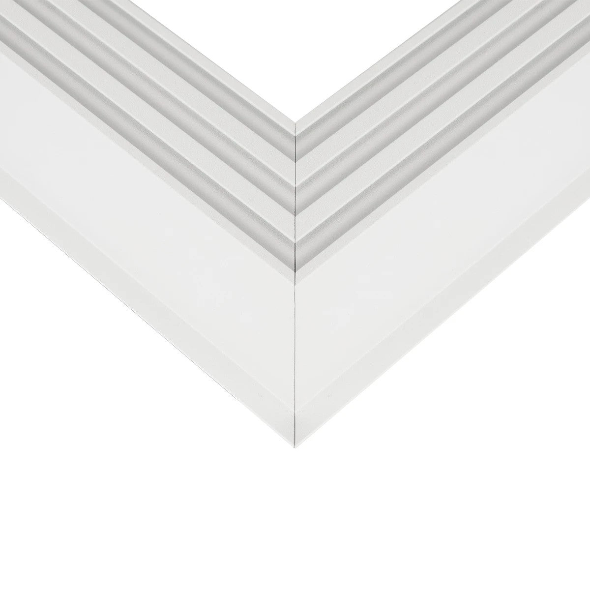 GLOBOSTAR® ALP-CORNER-SIDE90 RECESSA 61788 Χωνευτό Προφίλ Αλουμινίου Γωνία με Λευκό Γαλακτερό Πατητό Κάλυμμα για Ταινίες LED IP20 - Λευκό Ματ - Μ30 x Π3.5 x Υ4cm