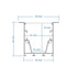 GLOBOSTAR® ALP-CORNER-SIDE90 RECESSA 61788 Χωνευτό Προφίλ Αλουμινίου Γωνία με Λευκό Γαλακτερό Πατητό Κάλυμμα για Ταινίες LED IP20 - Λευκό Ματ - Μ30 x Π3.5 x Υ4cm