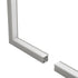 GLOBOSTAR® ALP-CORNER-IN90 RECESSA 61793 Χωνευτό Προφίλ Αλουμινίου Γωνία με Λευκό Γαλακτερό Πατητό Κάλυμμα για Ταινίες LED IP20 - Γκρι Ανθρακί Ματ - Μ30 x Π3.5 x Υ4cm