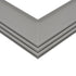 GLOBOSTAR® ALP-CORNER-IN90 RECESSA 61793 Χωνευτό Προφίλ Αλουμινίου Γωνία με Λευκό Γαλακτερό Πατητό Κάλυμμα για Ταινίες LED IP20 - Γκρι Ανθρακί Ματ - Μ30 x Π3.5 x Υ4cm