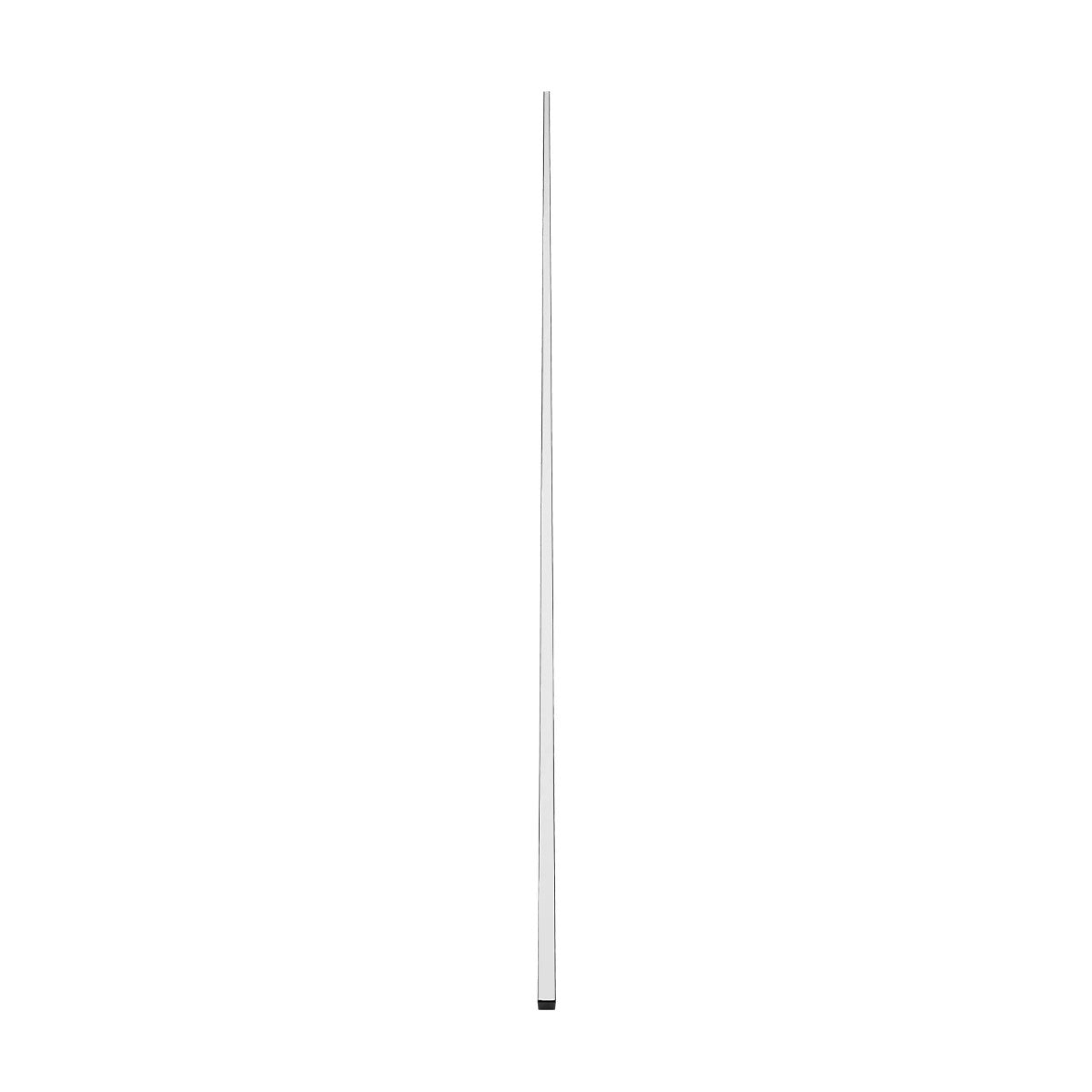 GLOBOSTAR® ALP-LINEAR GLOWTRACK 61797-3M Επιφανειακό Προφίλ Αλουμινίου με Λευκό Γαλακτερό Πατητό Κάλυμμα για Ταινίες LED IP20 - Μαύρο Ματ - Μ300 x Π2 x Υ2cm - Πακέτο 5 Τεμαχίων