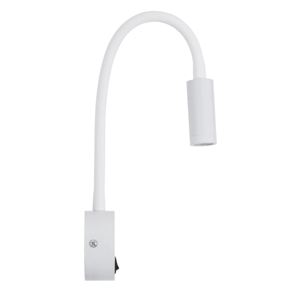 GLOBOSTAR® GOOSE 61688 Μοντέρνο Φωτιστικό Τοίχου - Απλίκα Ξενοδοχείου Reading Light LED 3W 300lm 36° AC 220-240V IP20 Θερμό Λευκό 2700K - CREE XPE Chip & TÜV SÜD Driver - Λευκό Ματ - Μ6.5 x Π15 x Υ24.5cm - 3 Χρόνια Εγγύηση