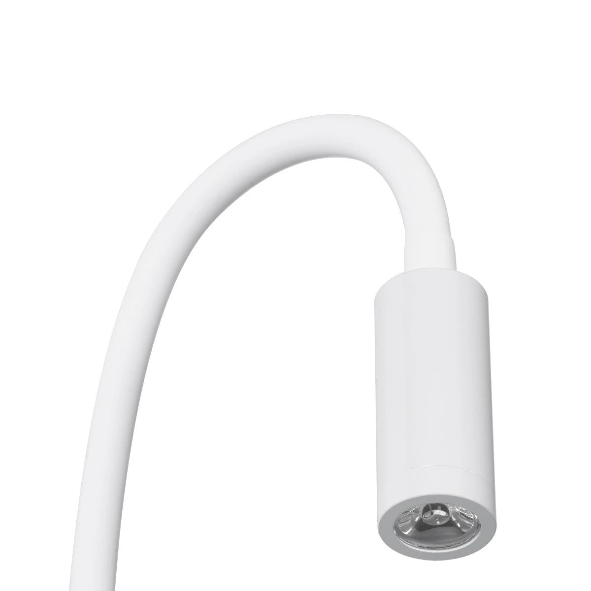 GLOBOSTAR® GOOSE 61688 Μοντέρνο Φωτιστικό Τοίχου - Απλίκα Ξενοδοχείου Reading Light LED 3W 300lm 36° AC 220-240V IP20 Θερμό Λευκό 2700K - CREE XPE Chip & TÜV SÜD Driver - Λευκό Ματ - Μ6.5 x Π15 x Υ24.5cm - 3 Χρόνια Εγγύηση