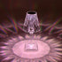 GLOBOSTAR® CRYSTAL 62042 Μοντέρνο Επιτραπέζιο Φωτιστικό Πορτατίφ LED 1W 100lm 360° DC 5V USB-C με Επαναφορτιζόμενη Μπαταρία Li-ion 3.7V 1600mAh IP44 Πολύχρωμο RGBW με Χειριστήριο Dimmable - Sanan SMD Chip - Διάφανο - Μ11.5 x Π11.5 x Υ25.5cm - 3 Χρόνια ... - ledmania.gr