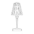 GLOBOSTAR® CRYSTAL 62042 Μοντέρνο Επιτραπέζιο Φωτιστικό Πορτατίφ LED 1W 100lm 360° DC 5V USB-C με Επαναφορτιζόμενη Μπαταρία Li-ion 3.7V 1600mAh IP44 Πολύχρωμο RGBW με Χειριστήριο Dimmable - Sanan SMD Chip - Διάφανο - Μ11.5 x Π11.5 x Υ25.5cm - 3 Χρόνια ... - ledmania.gr