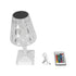 GLOBOSTAR® CRYSTAL 62042 Μοντέρνο Επιτραπέζιο Φωτιστικό Πορτατίφ LED 1W 100lm 360° DC 5V USB-C με Επαναφορτιζόμενη Μπαταρία Li-ion 3.7V 1600mAh IP44 Πολύχρωμο RGBW με Χειριστήριο Dimmable - Sanan SMD Chip - Διάφανο - Μ11.5 x Π11.5 x Υ25.5cm - 3 Χρόνια ... - ledmania.gr