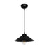GLOBOSTAR® FONTE 203-0080 Μοντέρνο Κρεμαστό Φωτιστικό Οροφής με Ντουί 1 x E27 AC 220-240V IP20 - Μαύρο - Μ30 x Π30 x Υ15cm - ledmania.gr