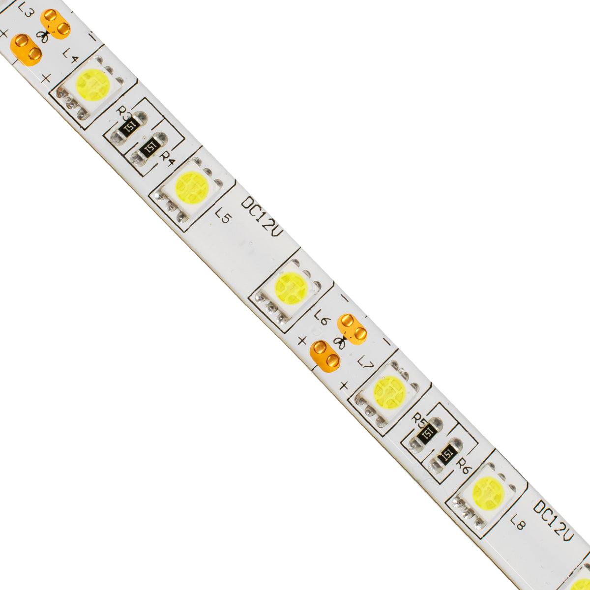 GLOBOSTAR® LUMAR 70120 Ταινία LED 14.4W/m 1584lm/m 120° DC 12V Αδιάβροχη IP65 60 x SMD5050 Chip/m Ψυχρό Λευκό 6000K Dimmable - Μ500 x Π1 x Υ0.2cm - Ρολό 5 Μέτρων - 5 Χρόνια Εγγύηση - ledmania.gr