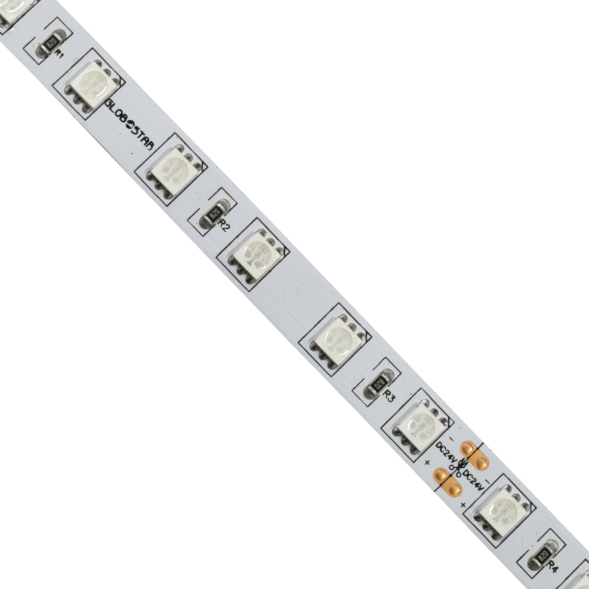 GLOBOSTAR® LUMAR 70224 Ταινία LED 14.4W/m 864lm/m 120° DC 24V IP20 60 x SMD5050 Chip/m Κόκκινο Dimmable - Μ500 x Π1 x Υ0.2cm - Ρολό 5 Μέτρων - 5 Χρόνια Εγγύηση - ledmania.gr